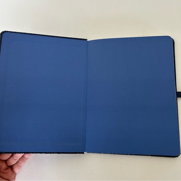 BLUE GLITTER HARDBOUND JOURNAL NWT - Picture 8 of 9